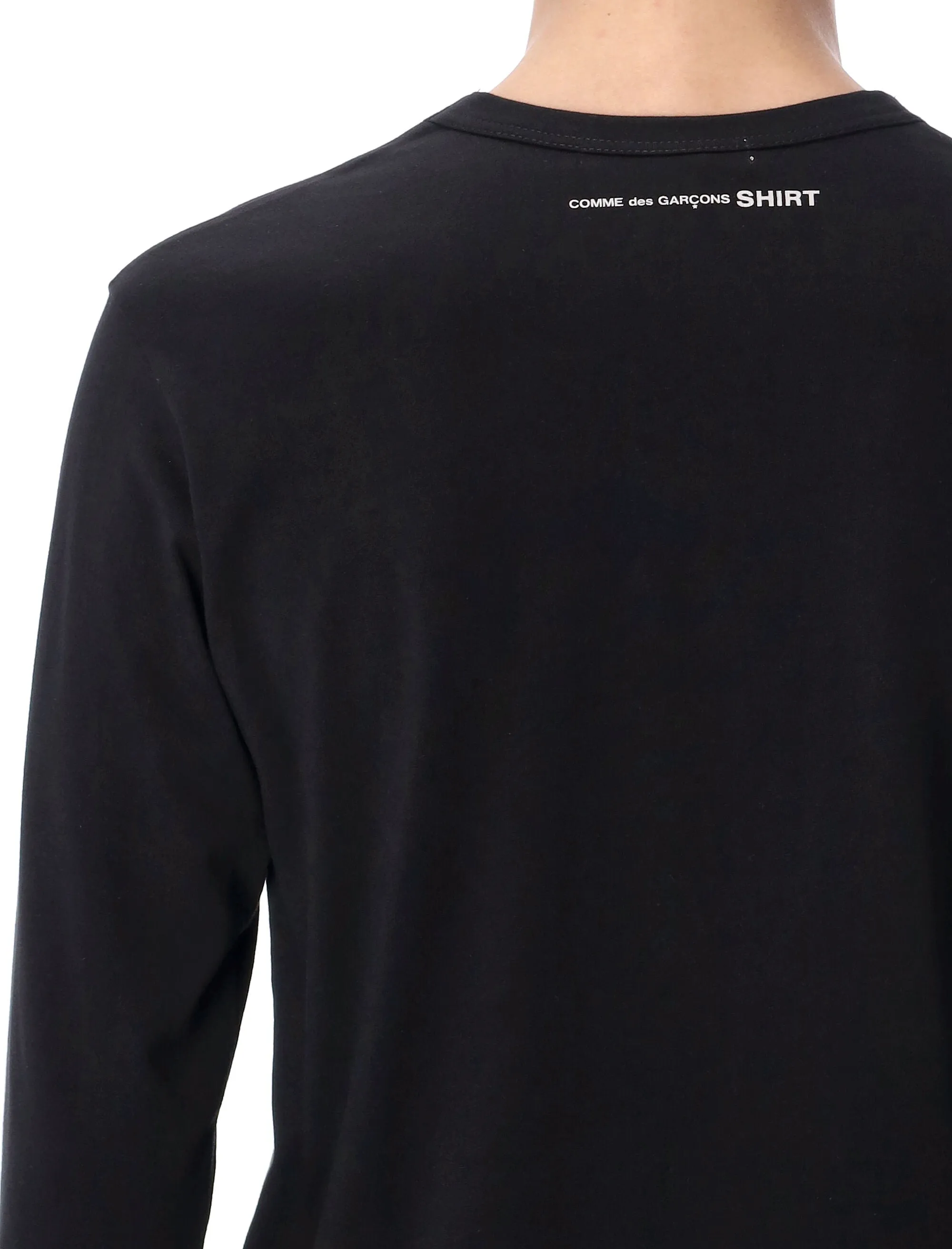 Comme des Garons Shirt Back Logo Printed Long-Sleeve T-Shirt