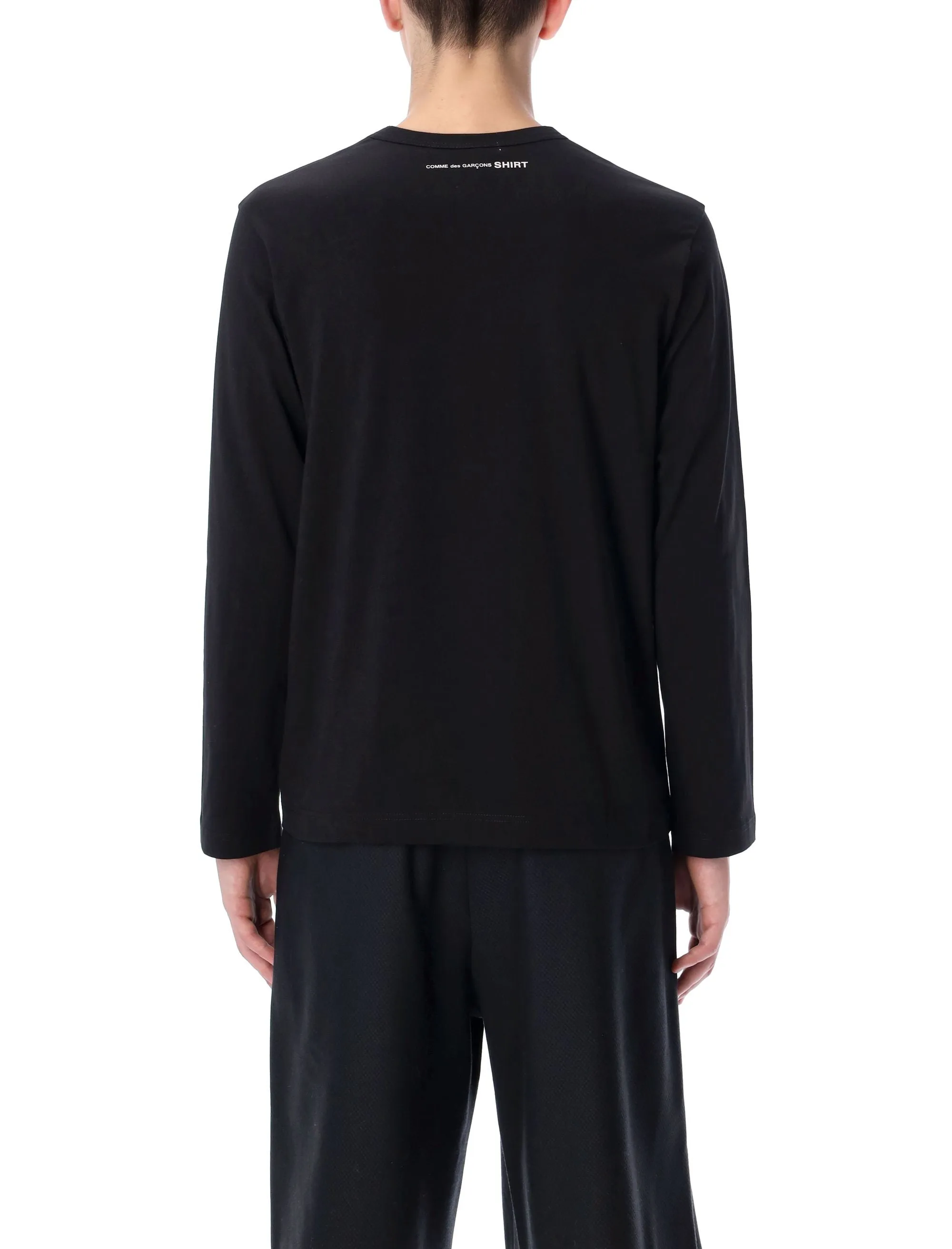 Comme des Garons Shirt Back Logo Printed Long-Sleeve T-Shirt