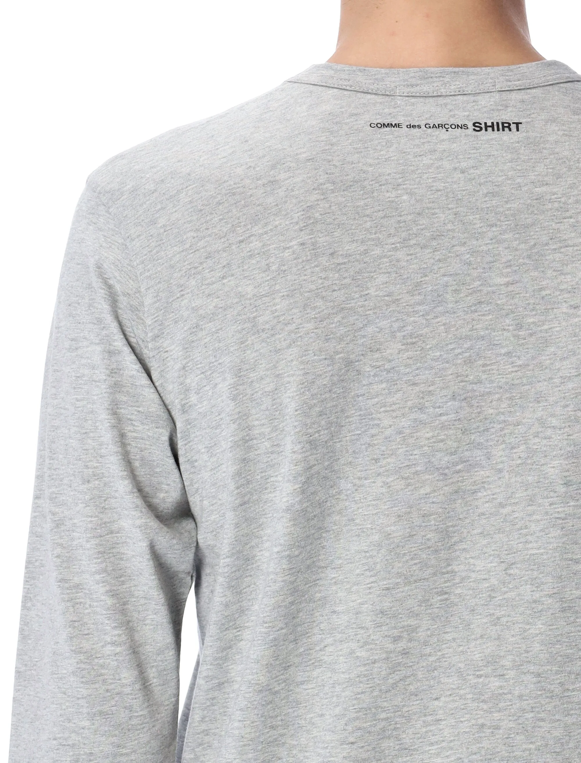 Comme des Garons Shirt Back Logo Printed Long-Sleeve T-Shirt