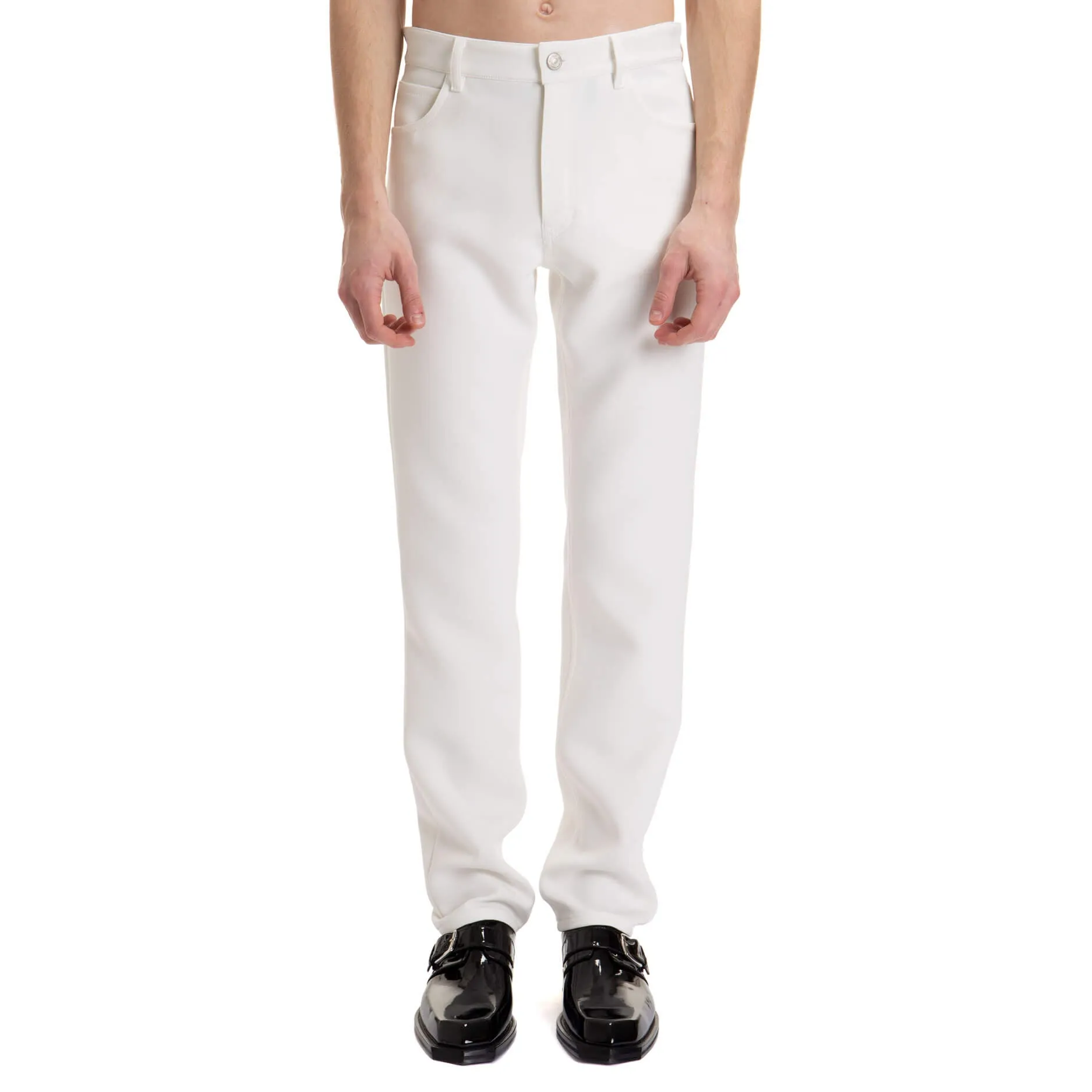 Courrges High-Rise Slim Fit Trousers