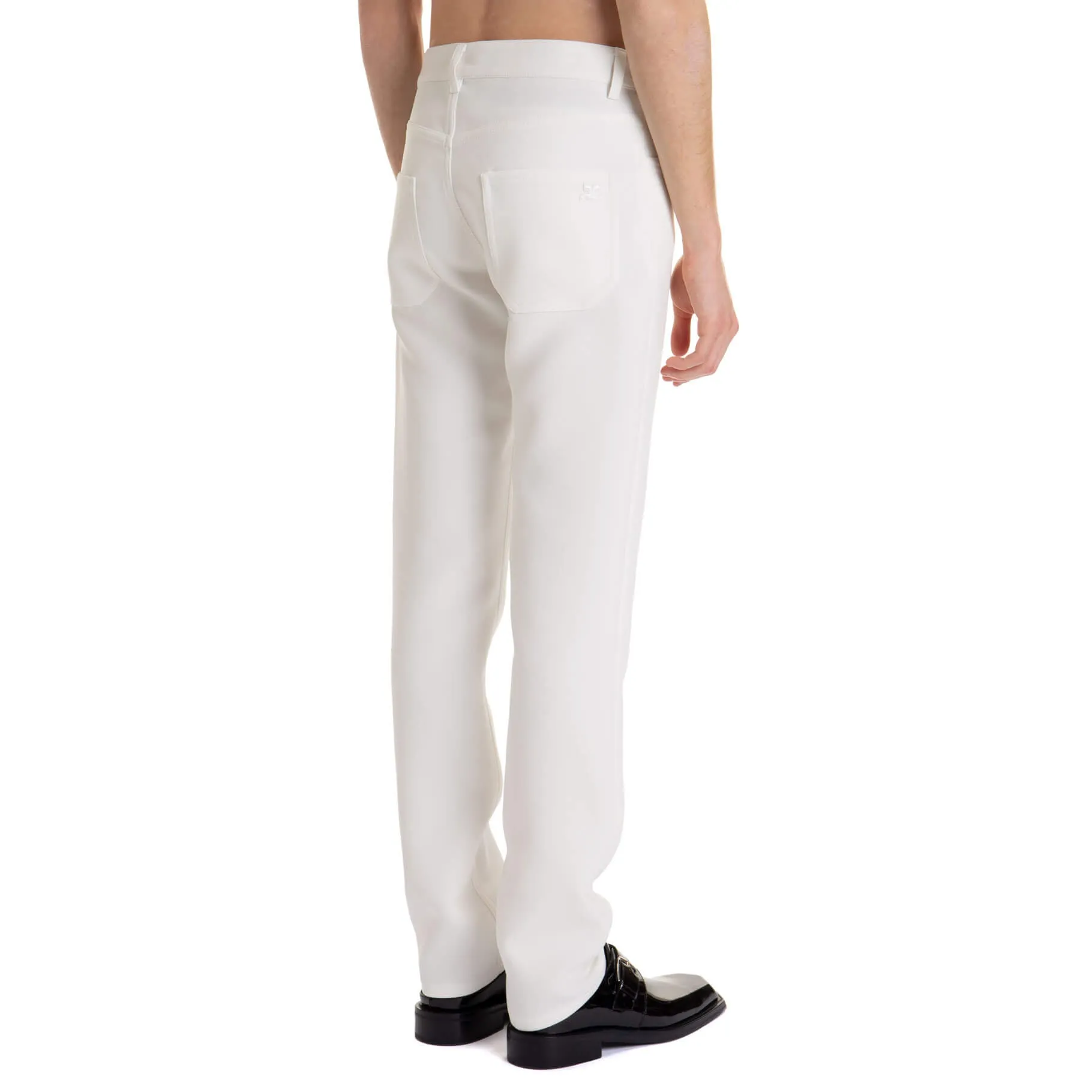Courrges High-Rise Slim Fit Trousers