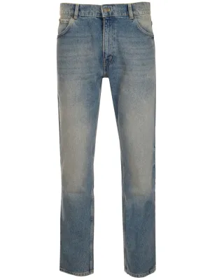 Courrges Logo Embroidered Slim Fit Jeans