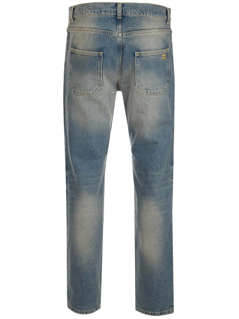 Courrges Logo Embroidered Slim Fit Jeans