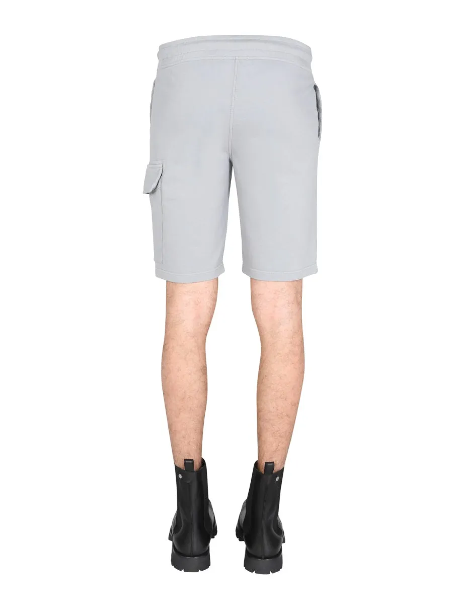 C.P. Company Logo Patch Drawstring Shorts