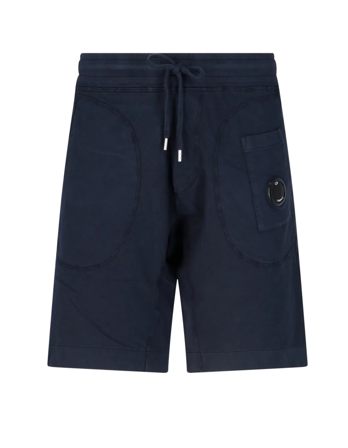 C.P. Company Logo Patch Drawstring Shorts