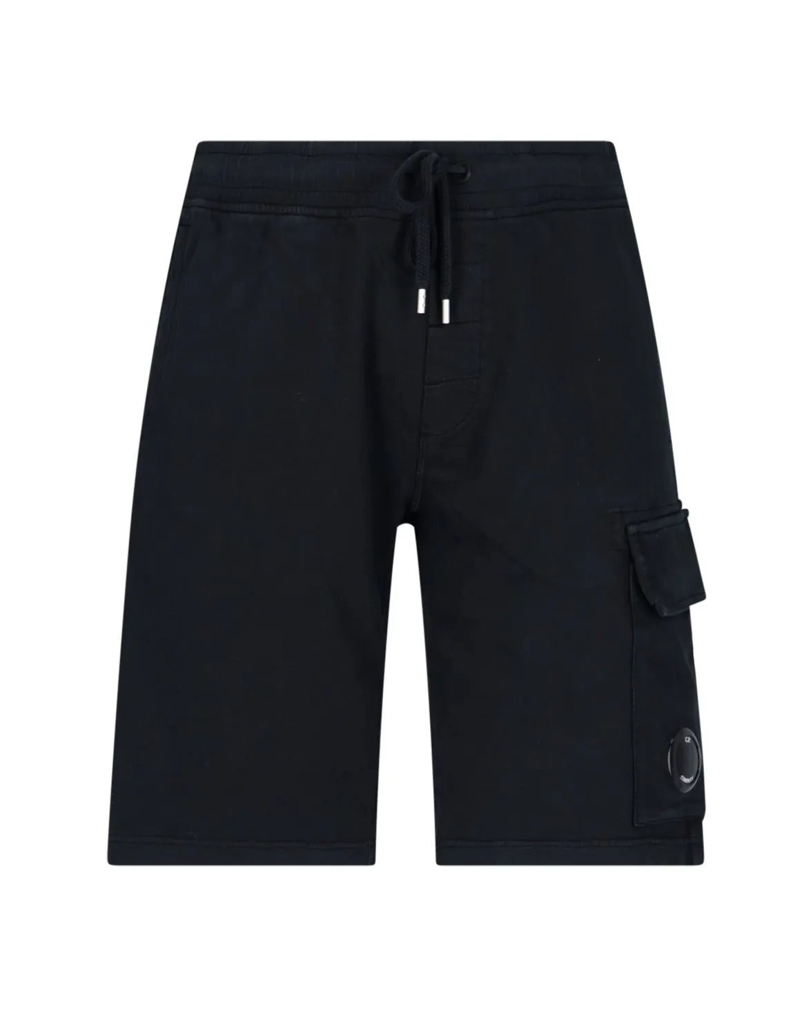 C.P. Company Logo Patch Drawstring Shorts