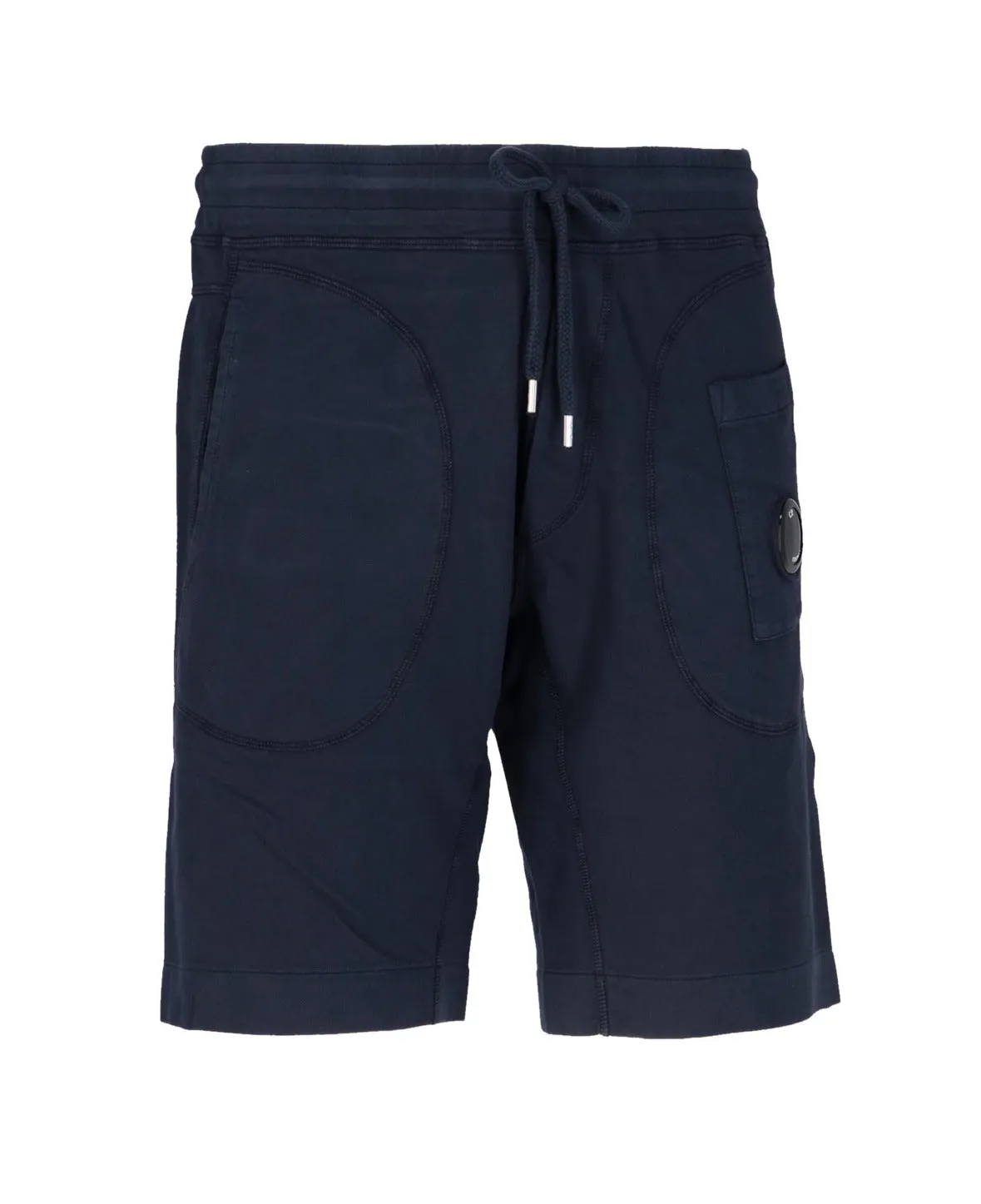 C.P. Company Logo Patch Drawstring Shorts