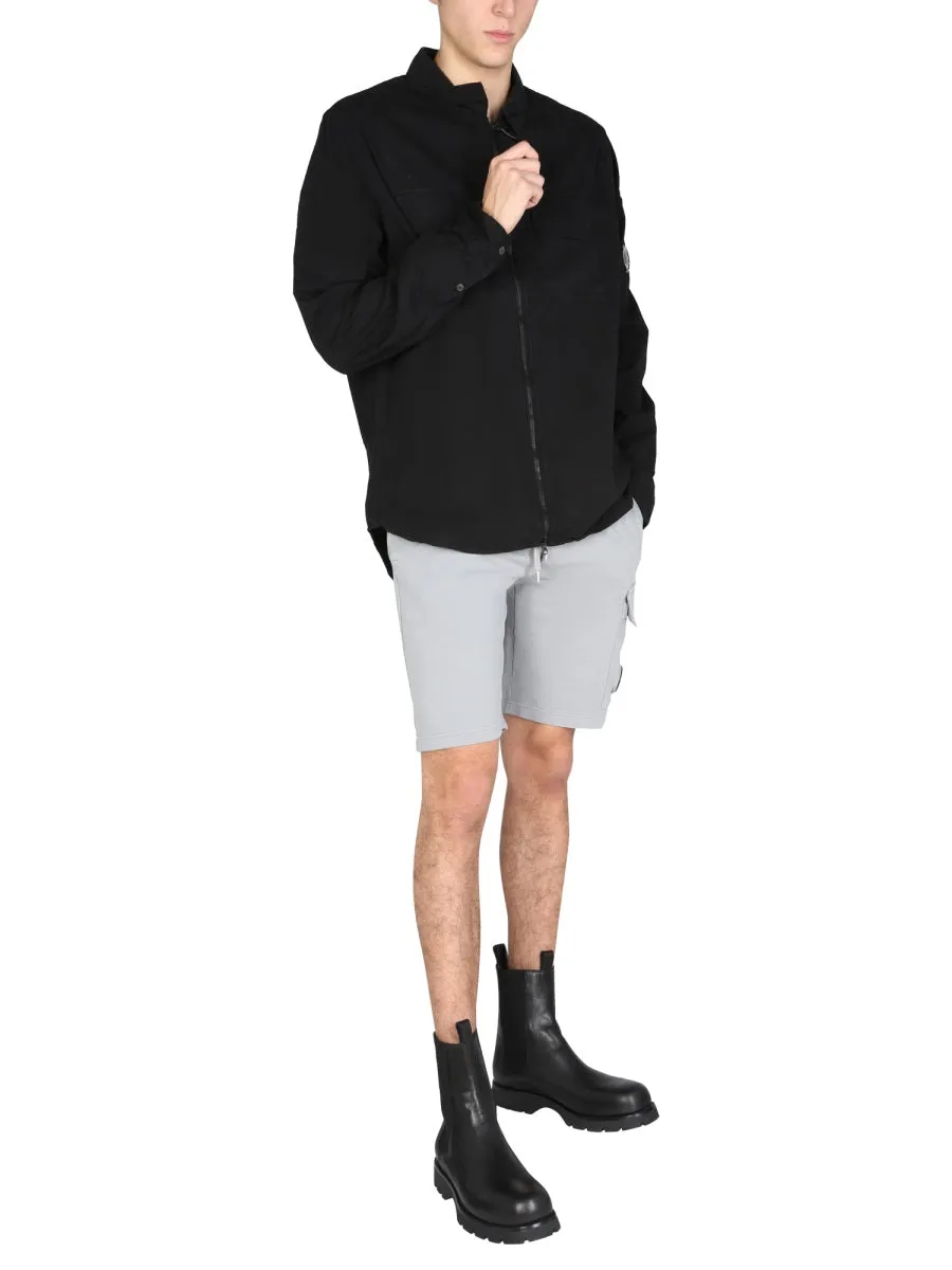 C.P. Company Logo Patch Drawstring Shorts
