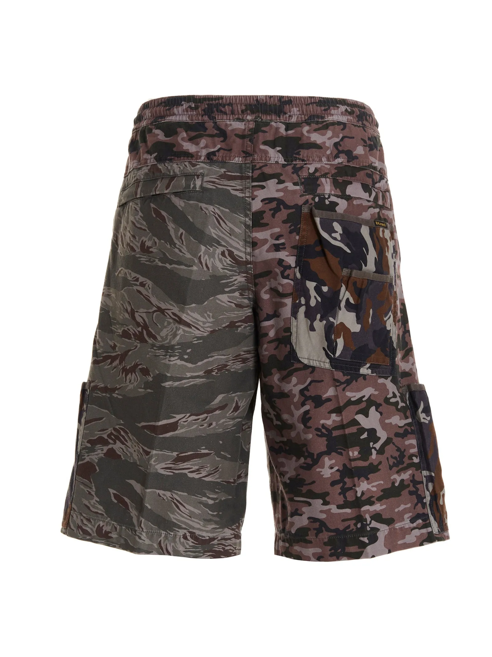 Diesel Camouflage Printed Cargo Shorts