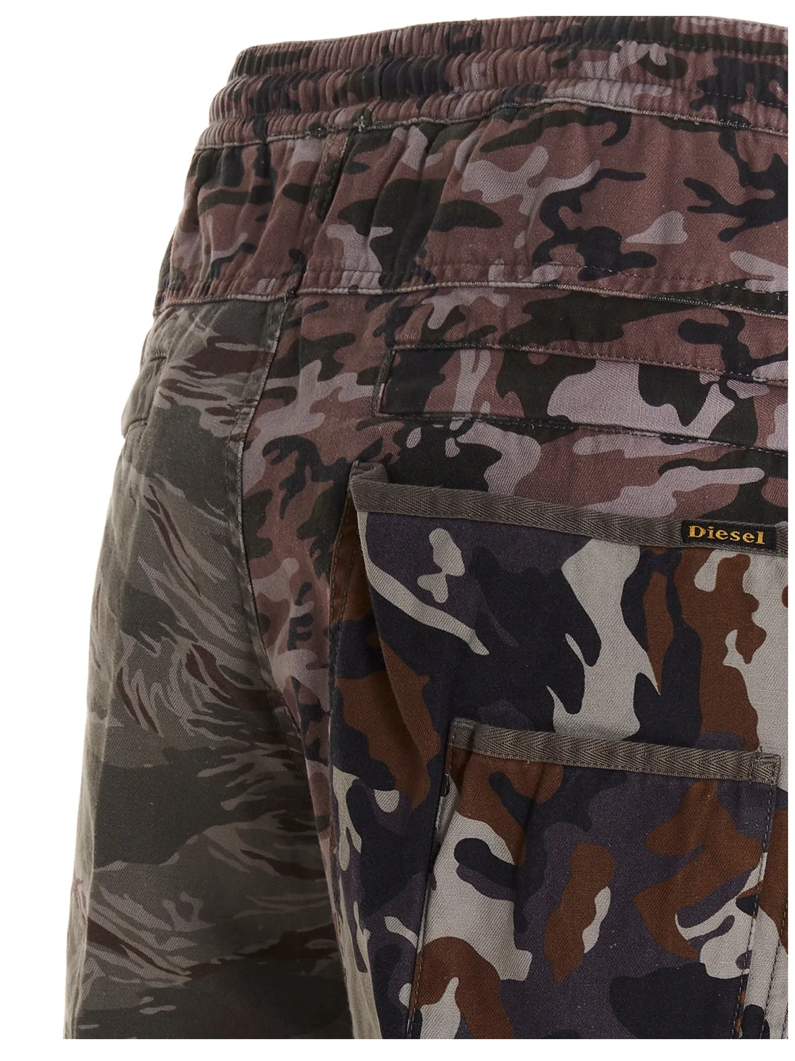 Diesel Camouflage Printed Cargo Shorts