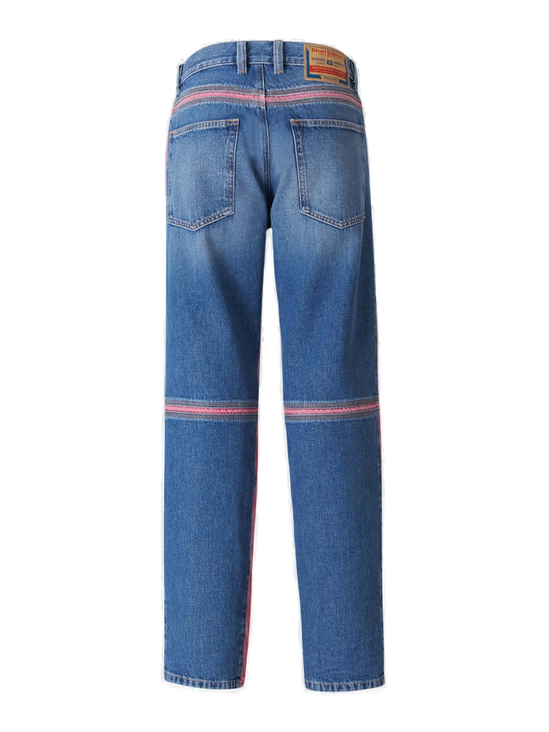 Diesel D-Mand Mid-Rise Straight Leg Jeans