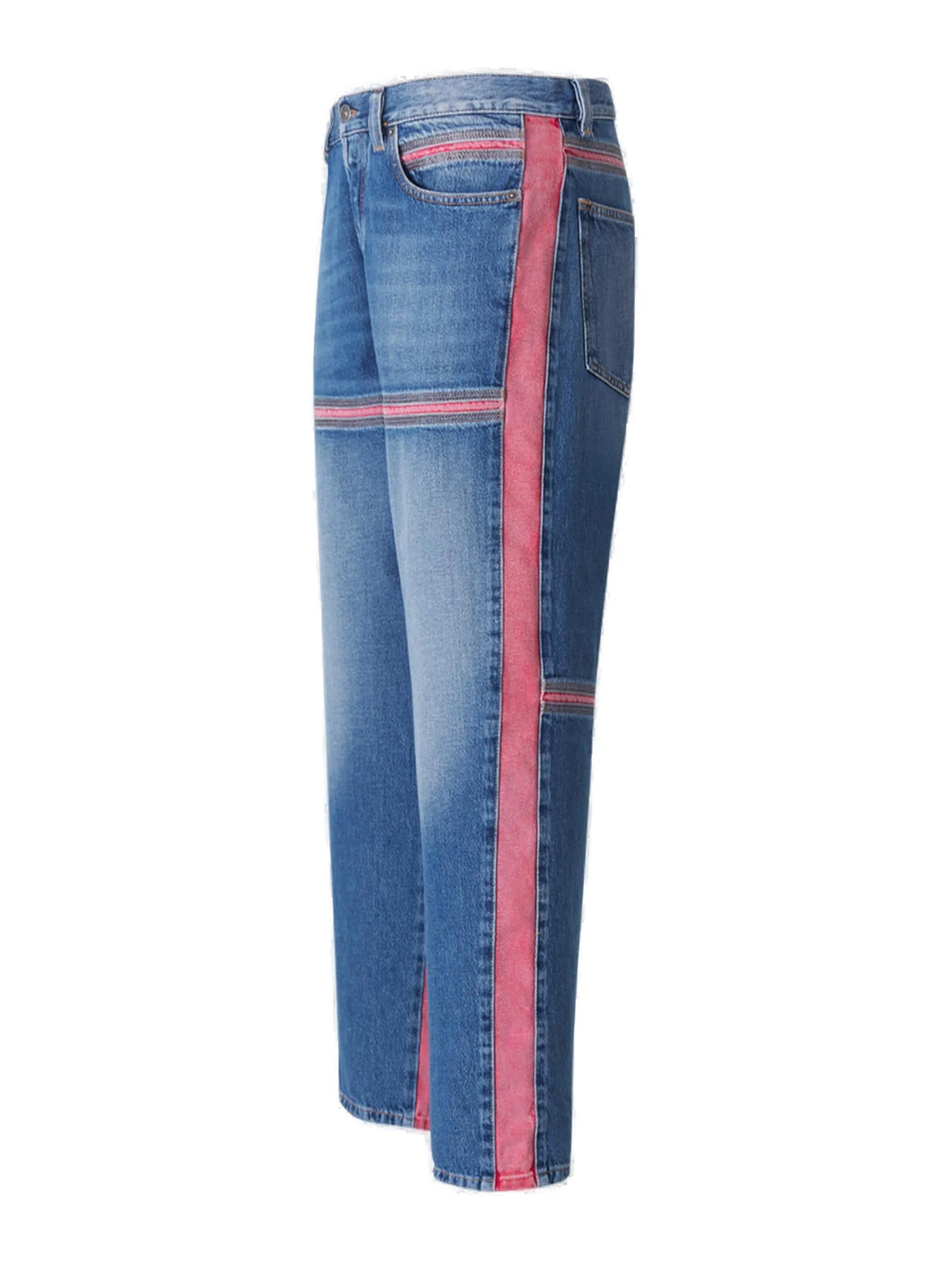 Diesel D-Mand Mid-Rise Straight Leg Jeans
