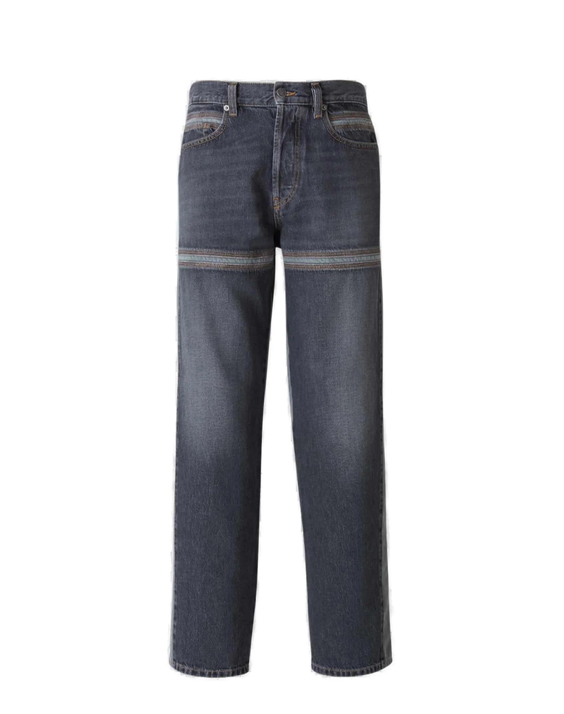 Diesel D-Mand Stripe Detailed Jeans