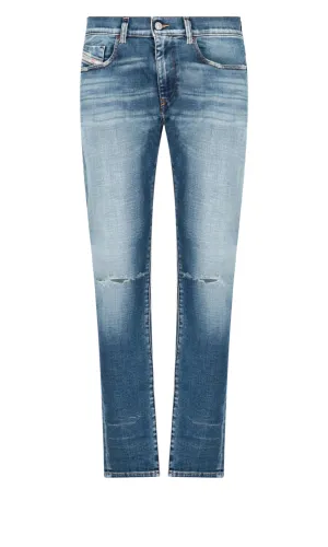 Diesel Distressed Low-Rise Skinny Jeans