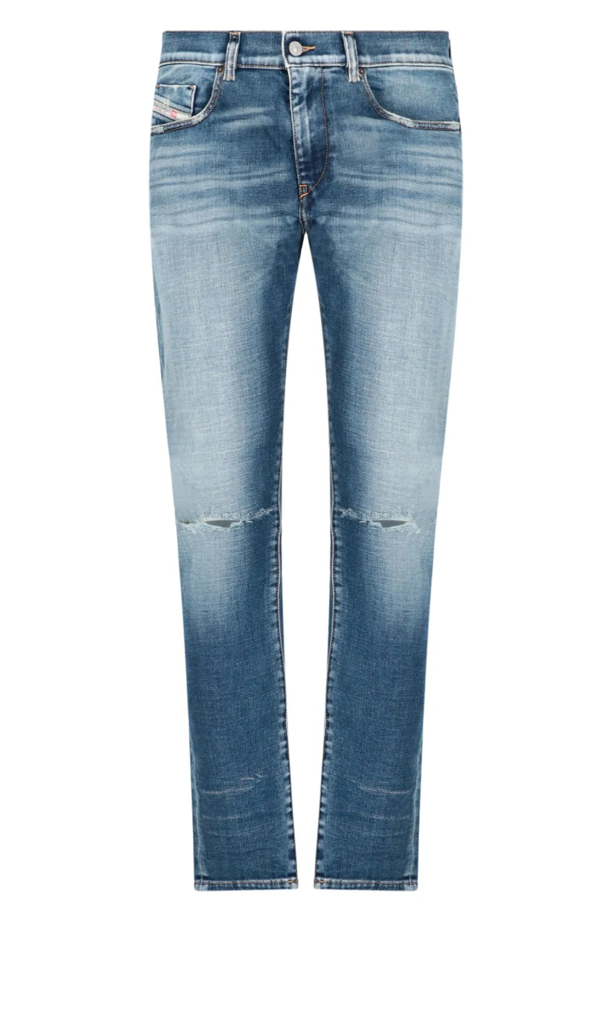 Diesel Distressed Low-Rise Skinny Jeans