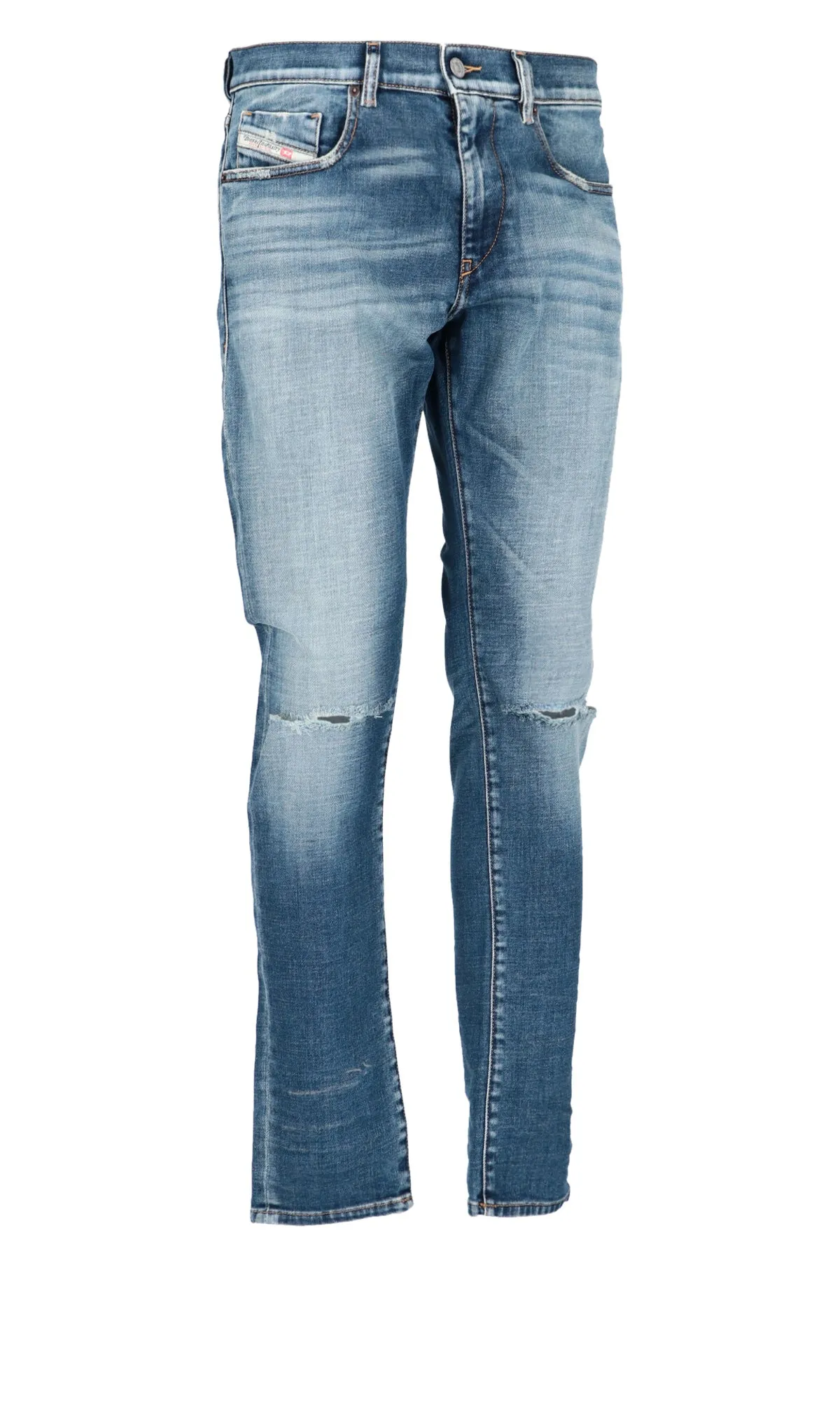 Diesel Distressed Low-Rise Skinny Jeans
