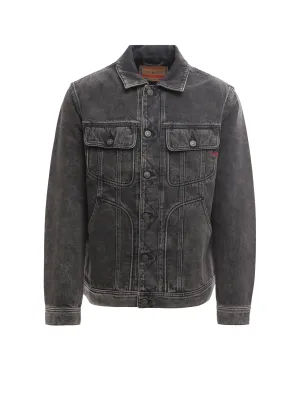 Diesel Faded Effect Straight Hem Denim Jacket