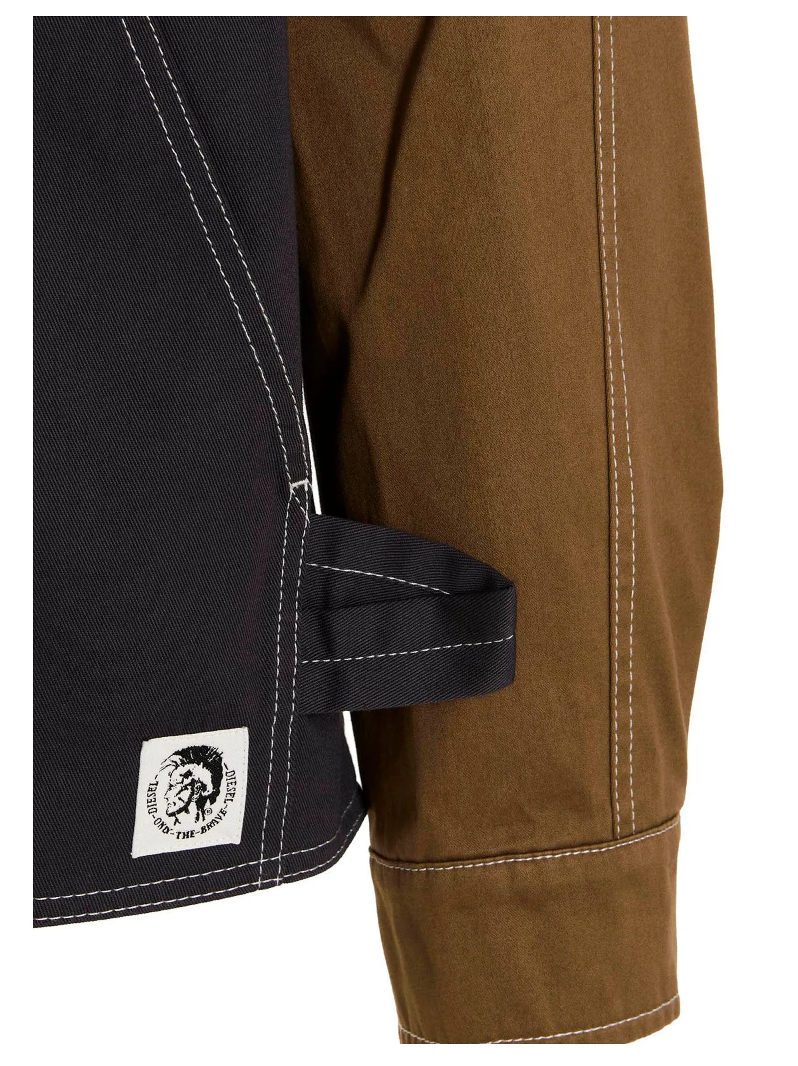 Diesel Logo Appliqu Zip-Up Jacket