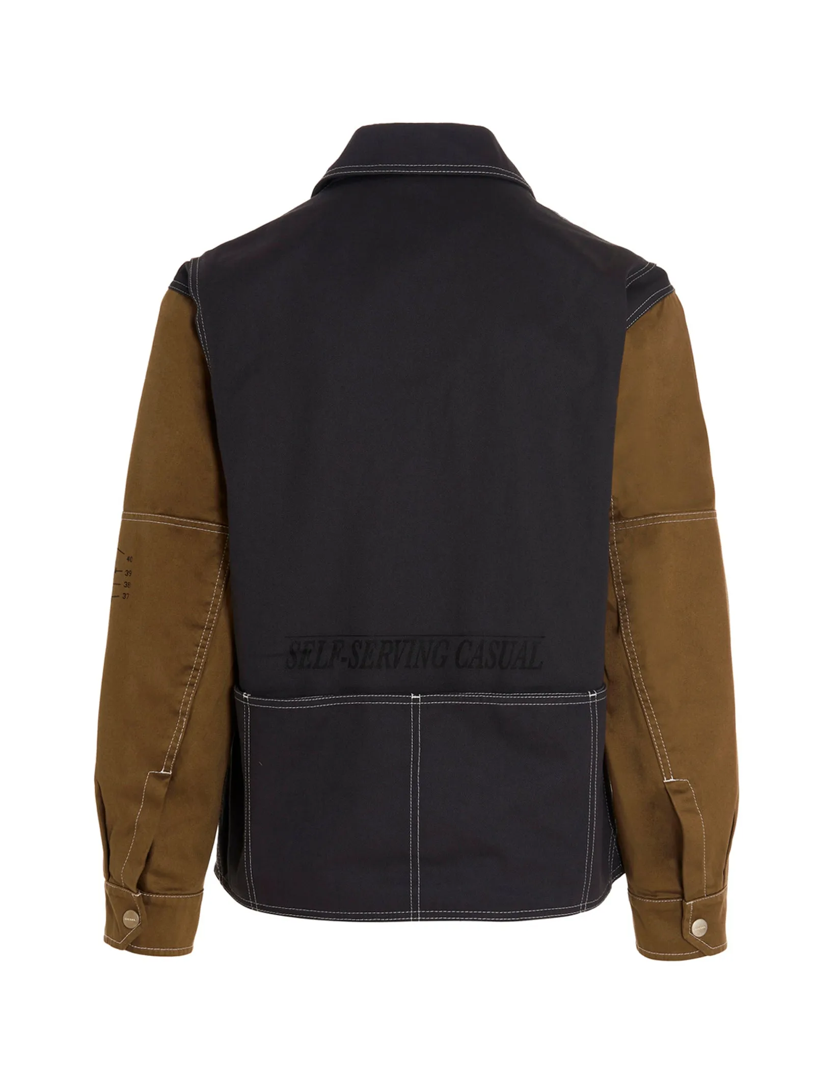 Diesel Logo Appliqu Zip-Up Jacket
