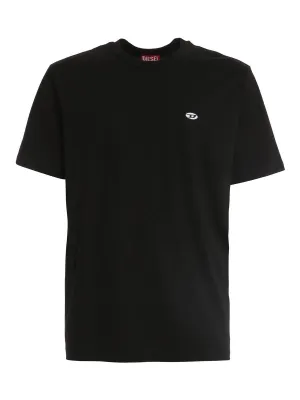 Diesel Logo Embroidered Crewneck T-Shirt