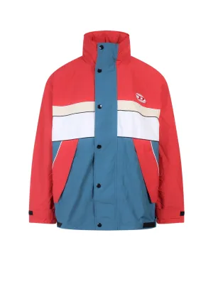Diesel Logo-Patch Contrast Panelled Jacket