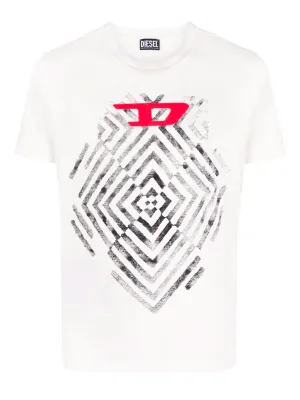 Diesel Logo Printed Crewneck T-Shirt