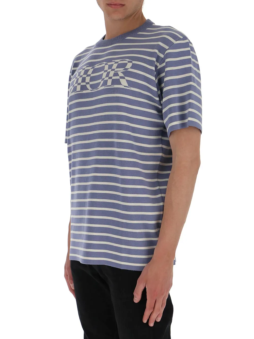 Dior Homme Logo Striped Oversized T-Shirt