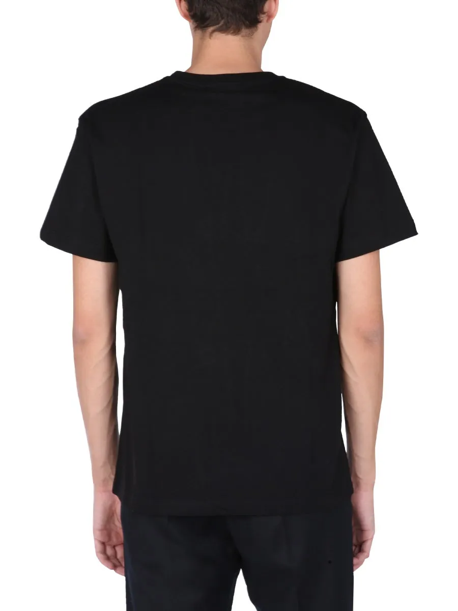 Disclaimer Logo Print Crewneck T-Shirt