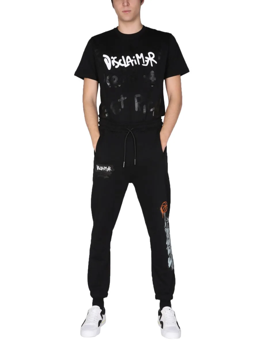 Disclaimer Printed Crewneck T-Shirt