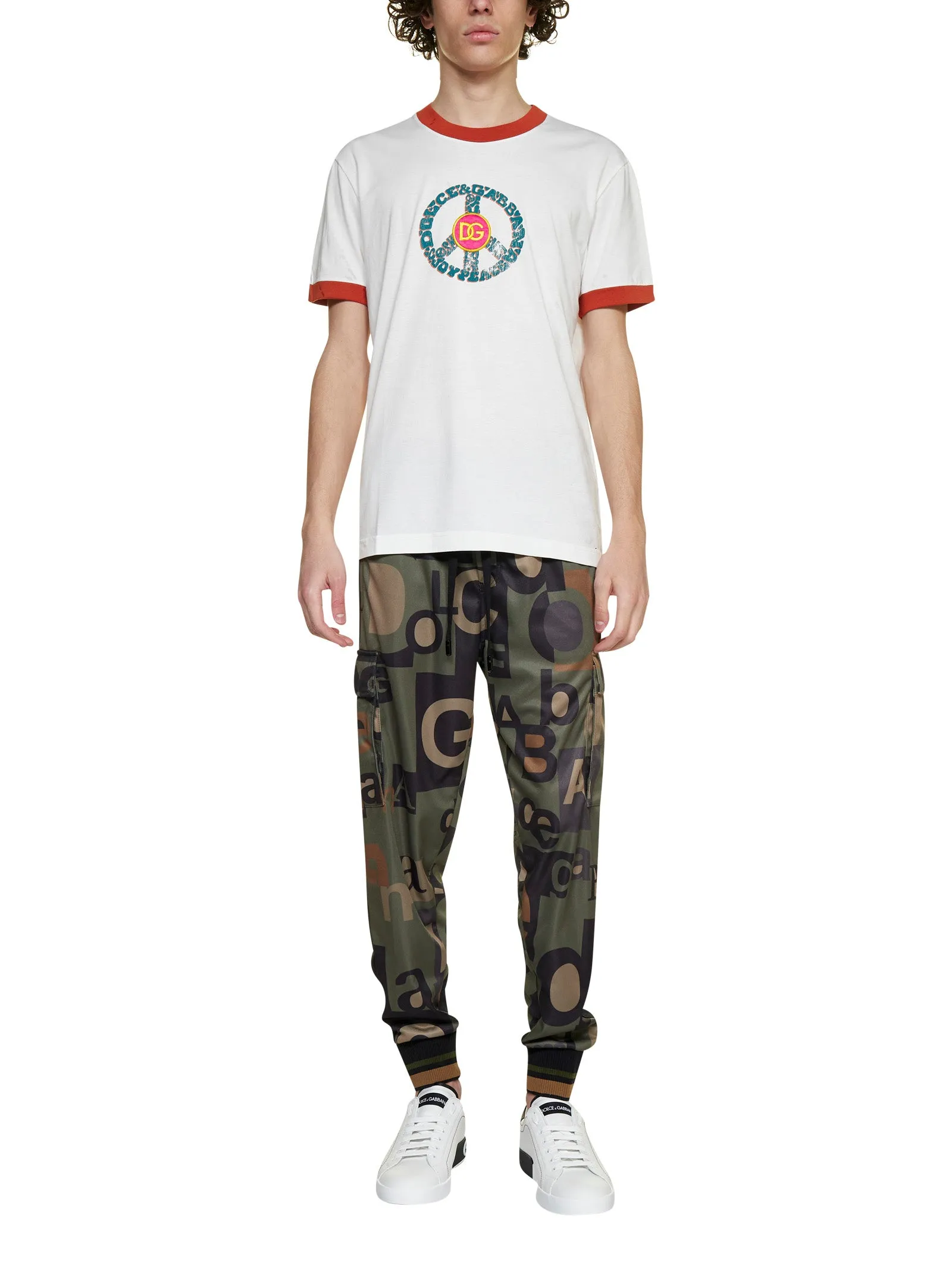 Dolce & Gabbana Allover Logo Printed Jogging Pants