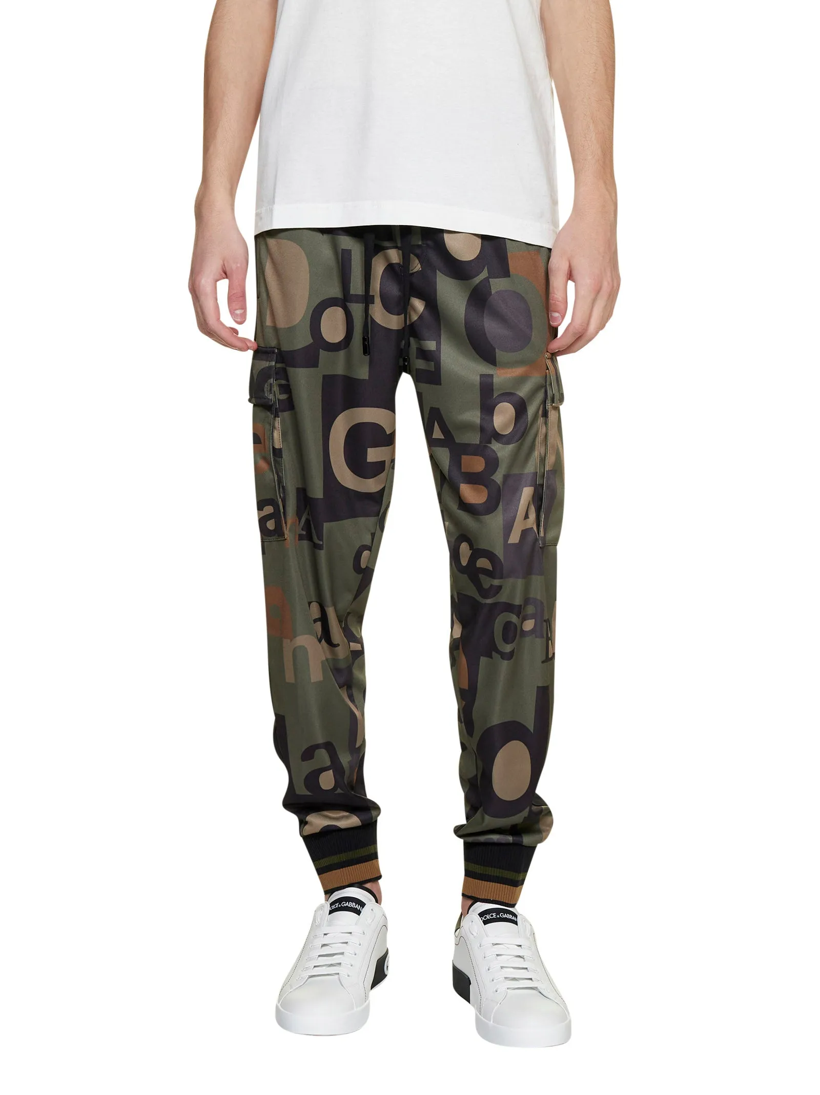 Dolce & Gabbana Allover Logo Printed Jogging Pants