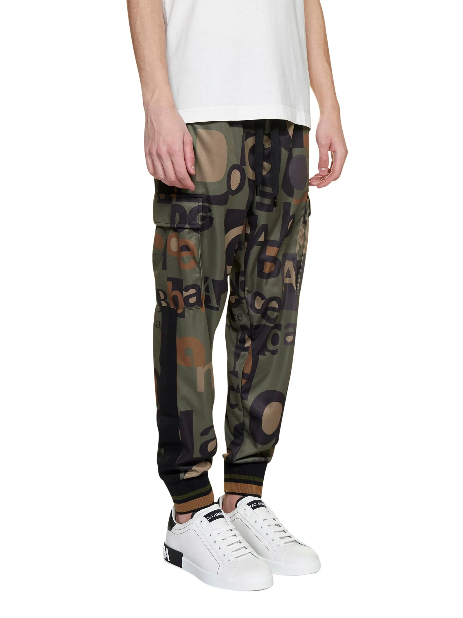 Dolce & Gabbana Allover Logo Printed Jogging Pants