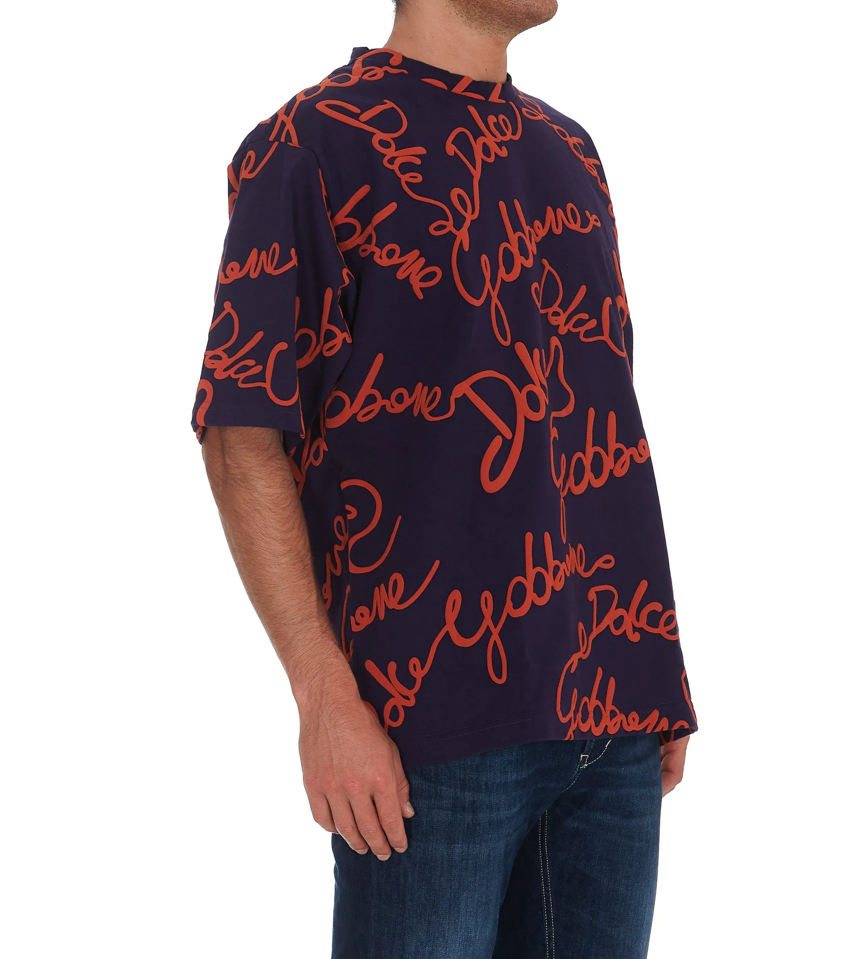 Dolce & Gabbana Allover Signature Logo T-Shirt
