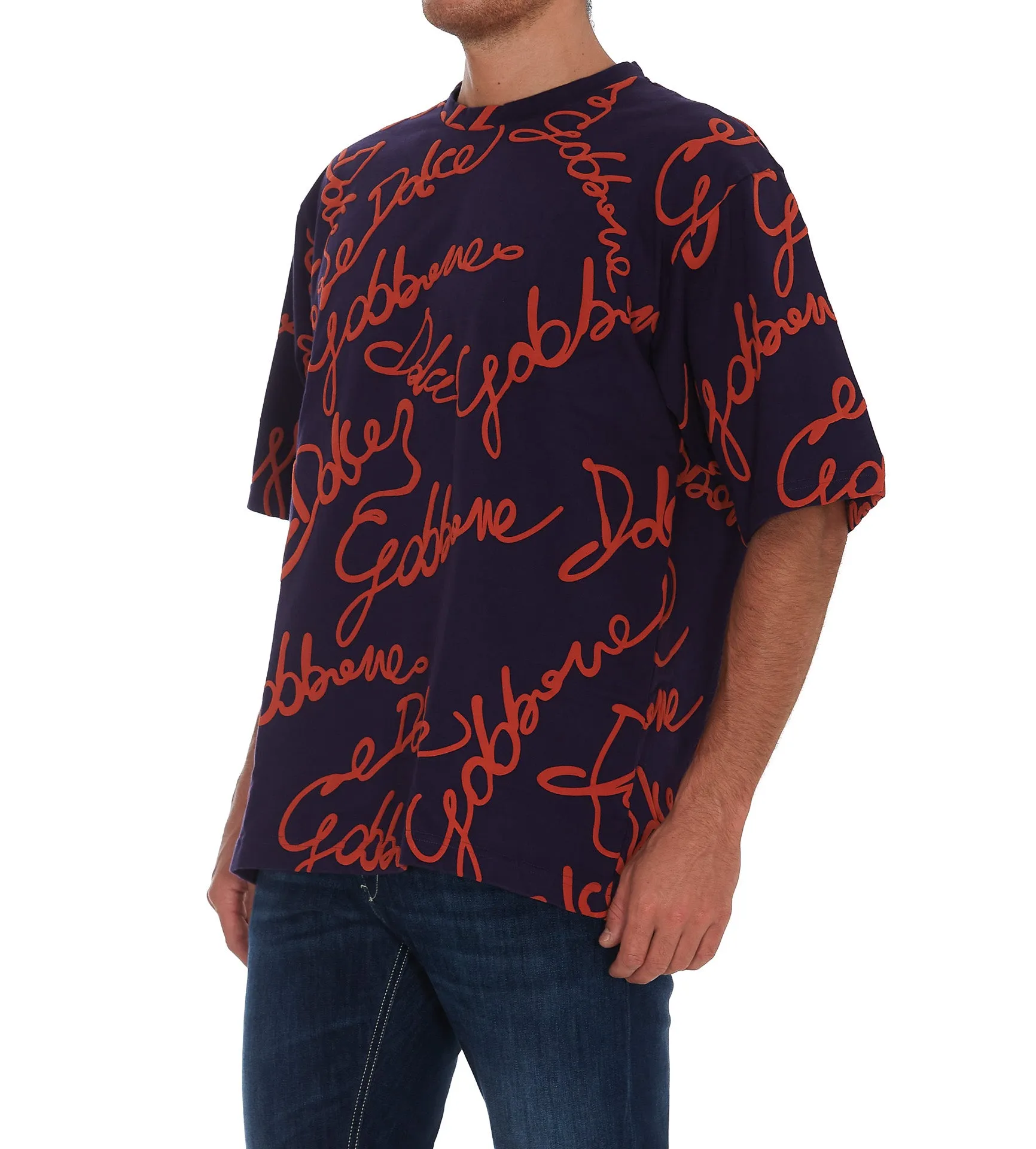Dolce & Gabbana Allover Signature Logo T-Shirt