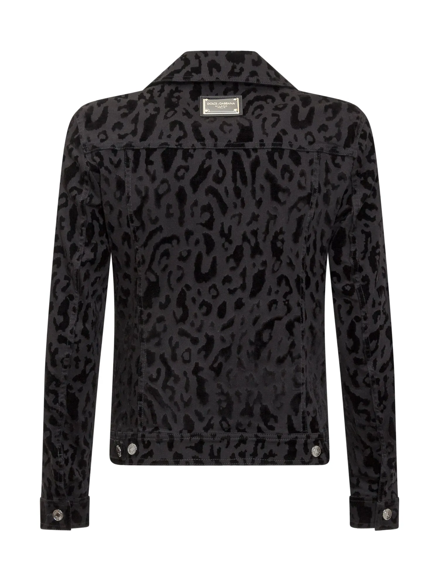 Dolce & Gabbana Animalier Print Denim Jacket