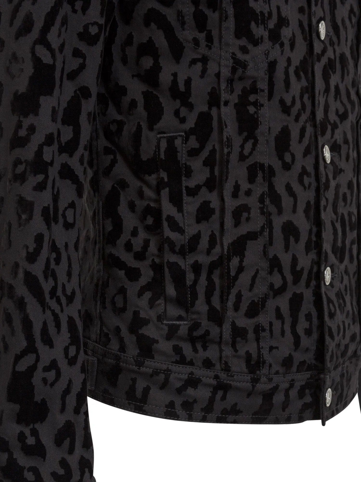 Dolce & Gabbana Animalier Print Denim Jacket
