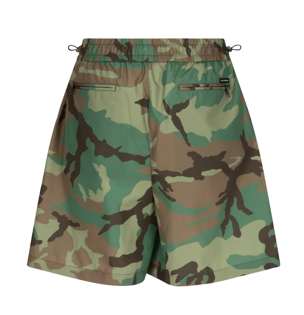 Dolce & Gabbana Camouflage Drawstring Cargo Pants