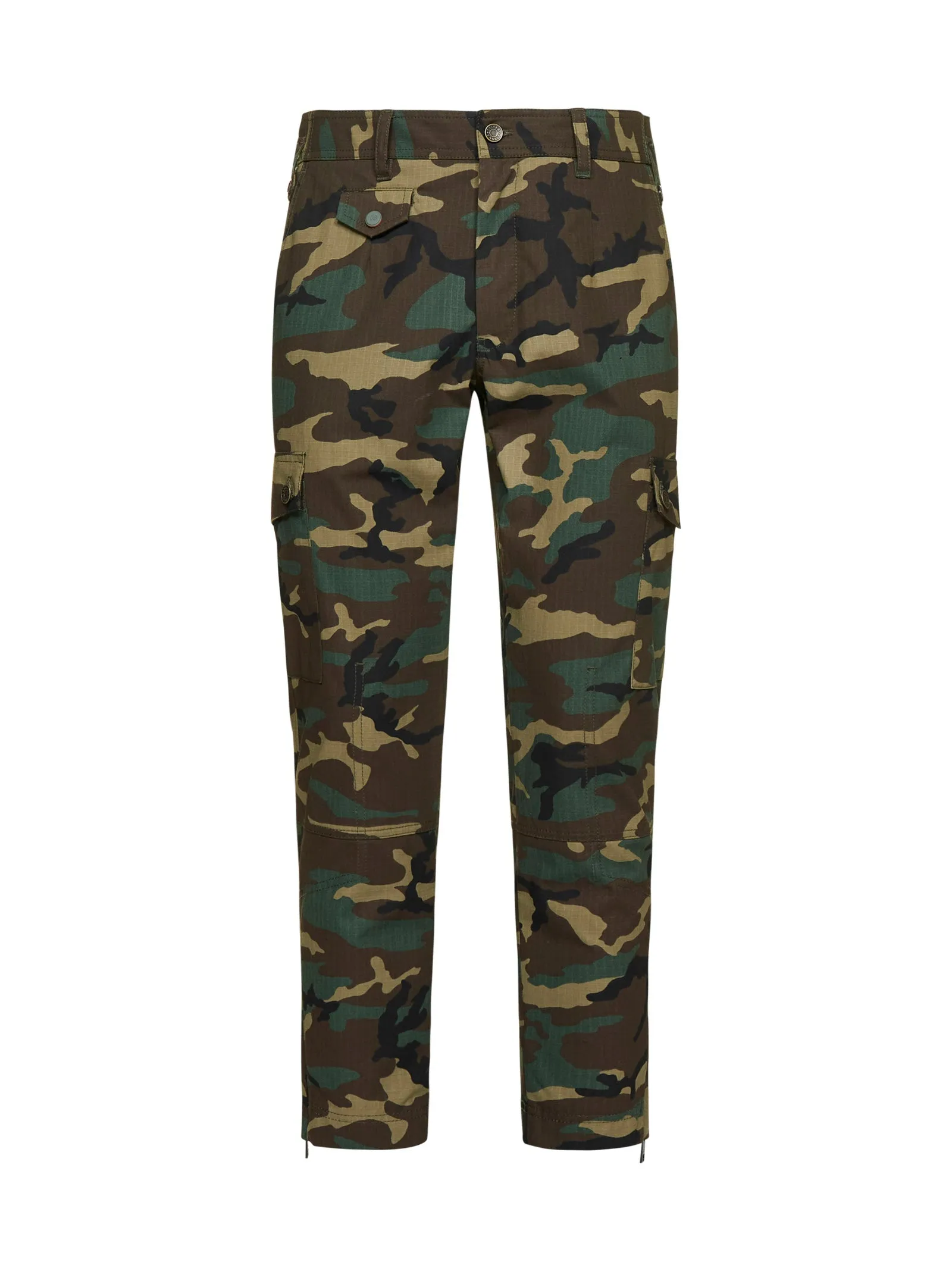 Dolce & Gabbana Camouflage Printed Cargo Pants