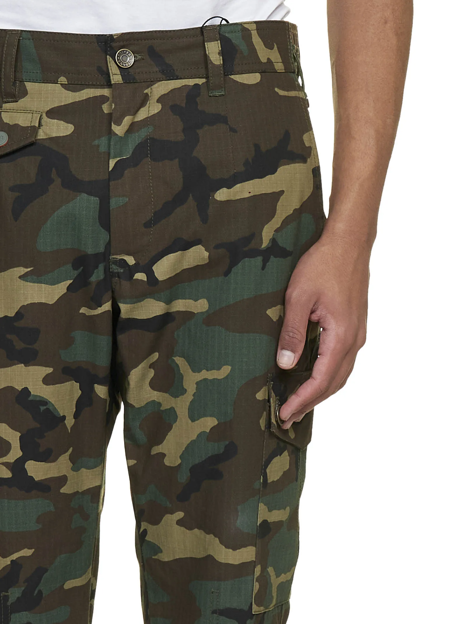 Dolce & Gabbana Camouflage Printed Cargo Pants