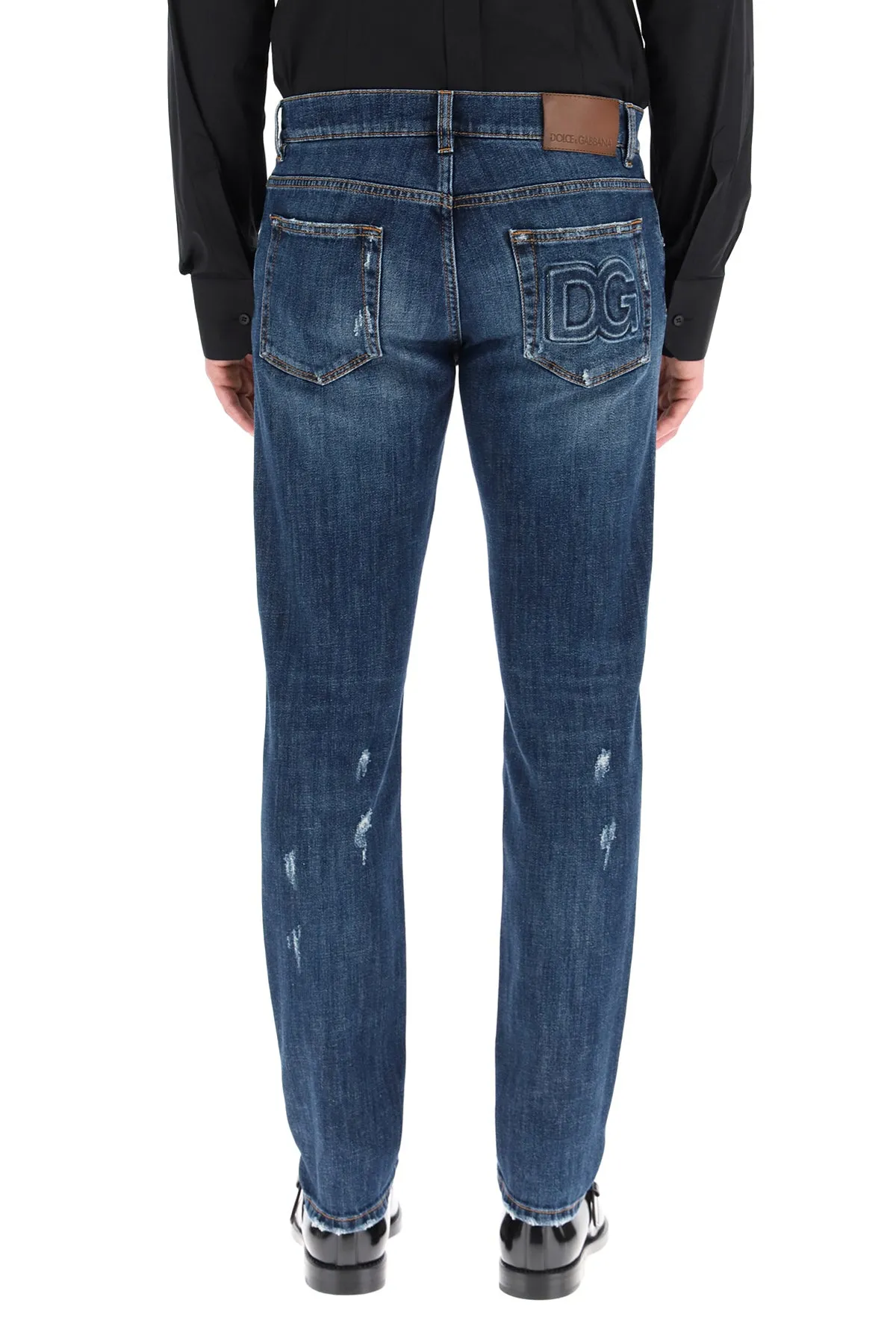 Dolce & Gabbana Distressed Denim Jeans