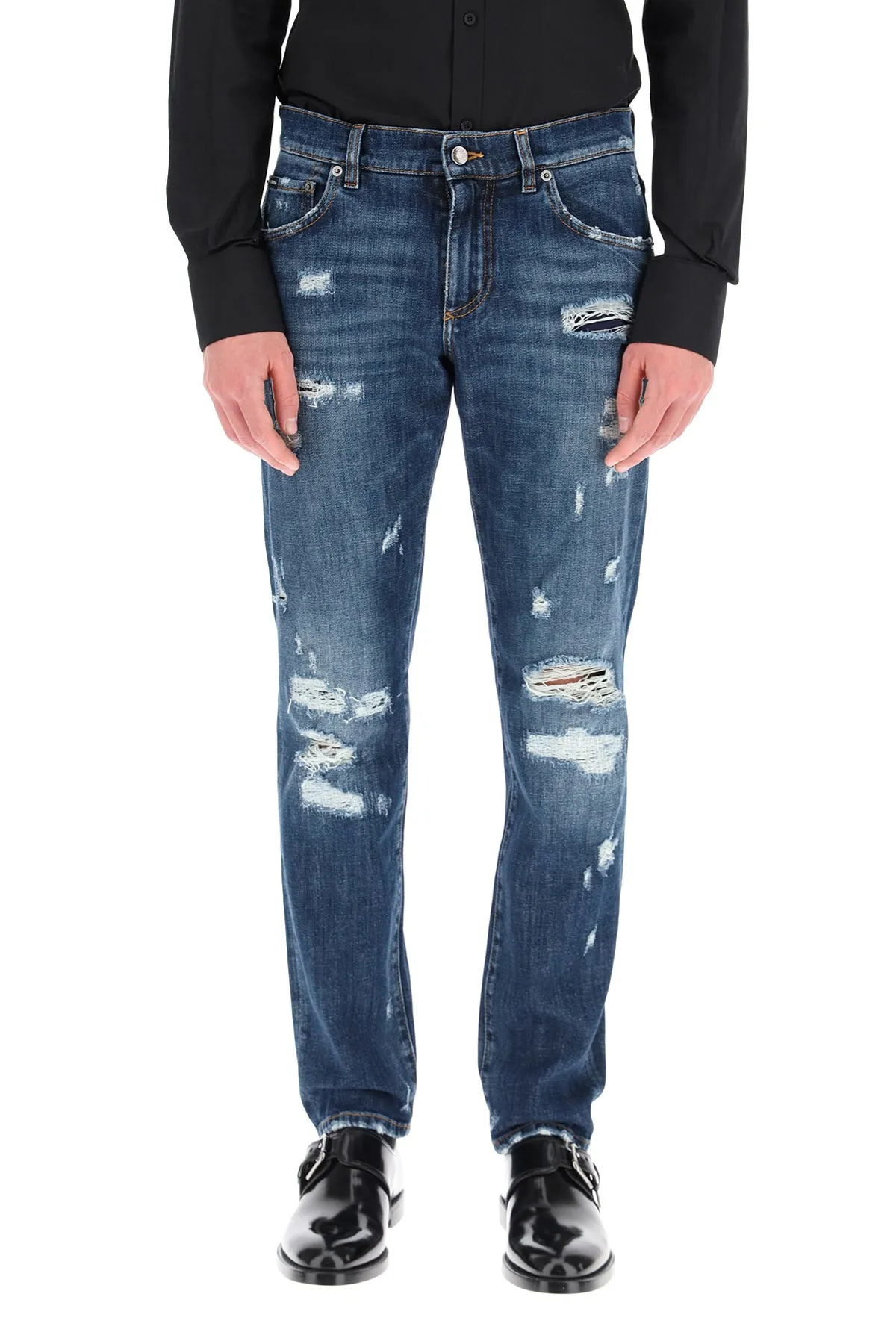 Dolce & Gabbana Distressed Denim Jeans