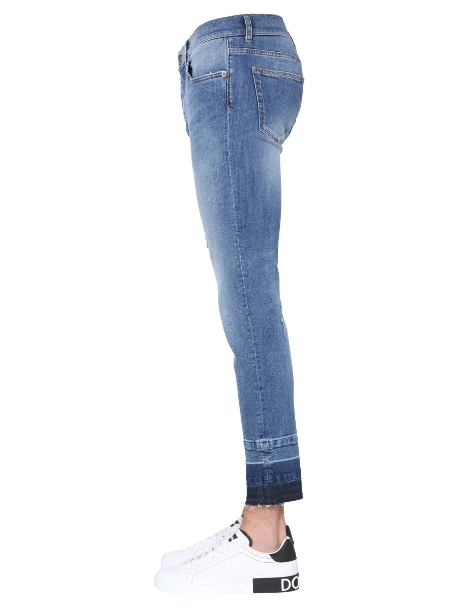 Dolce & Gabbana Distressed Straight-Leg Jeans