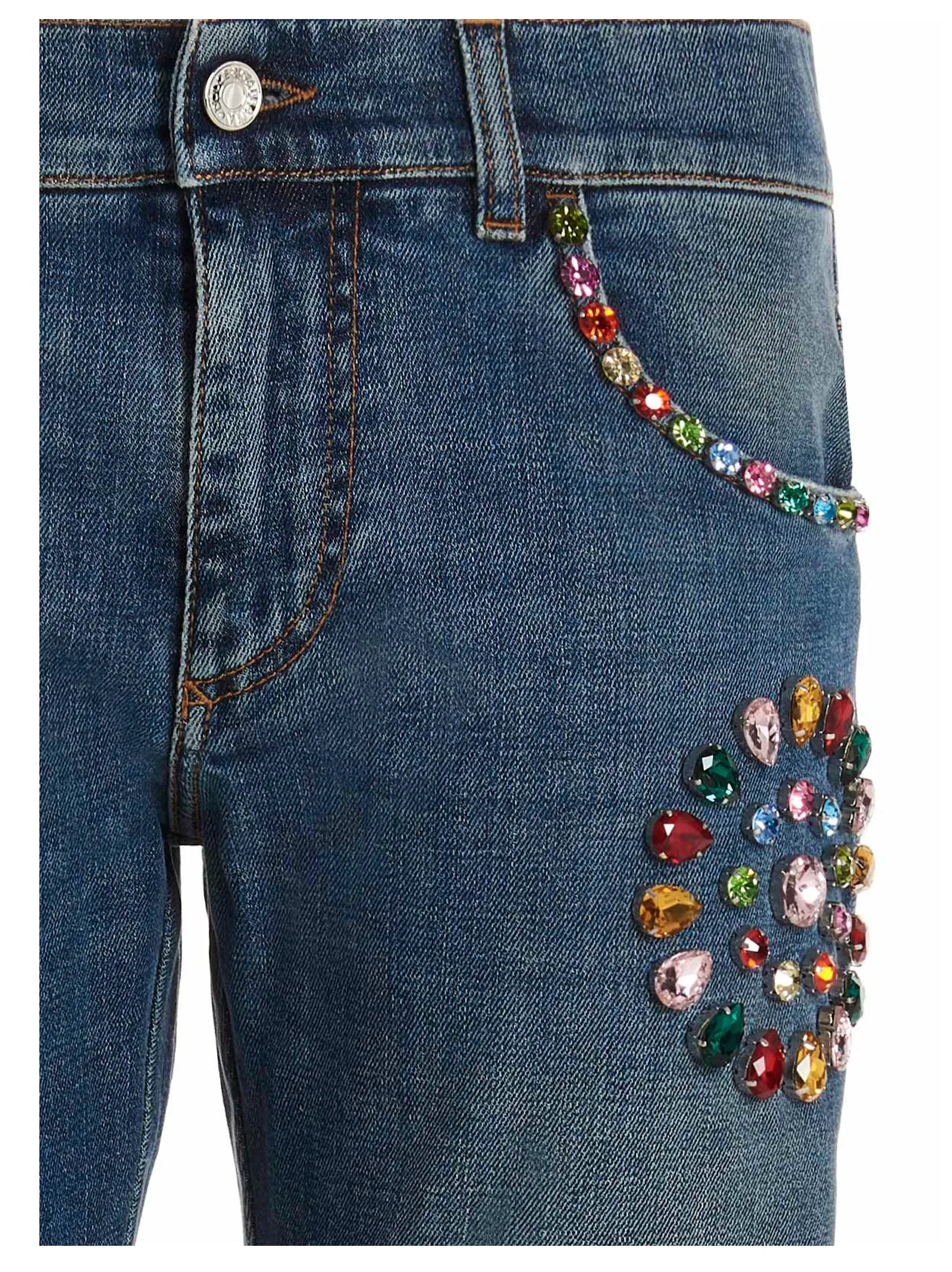 Dolce & Gabbana Embellished Skinny Fit Jeans