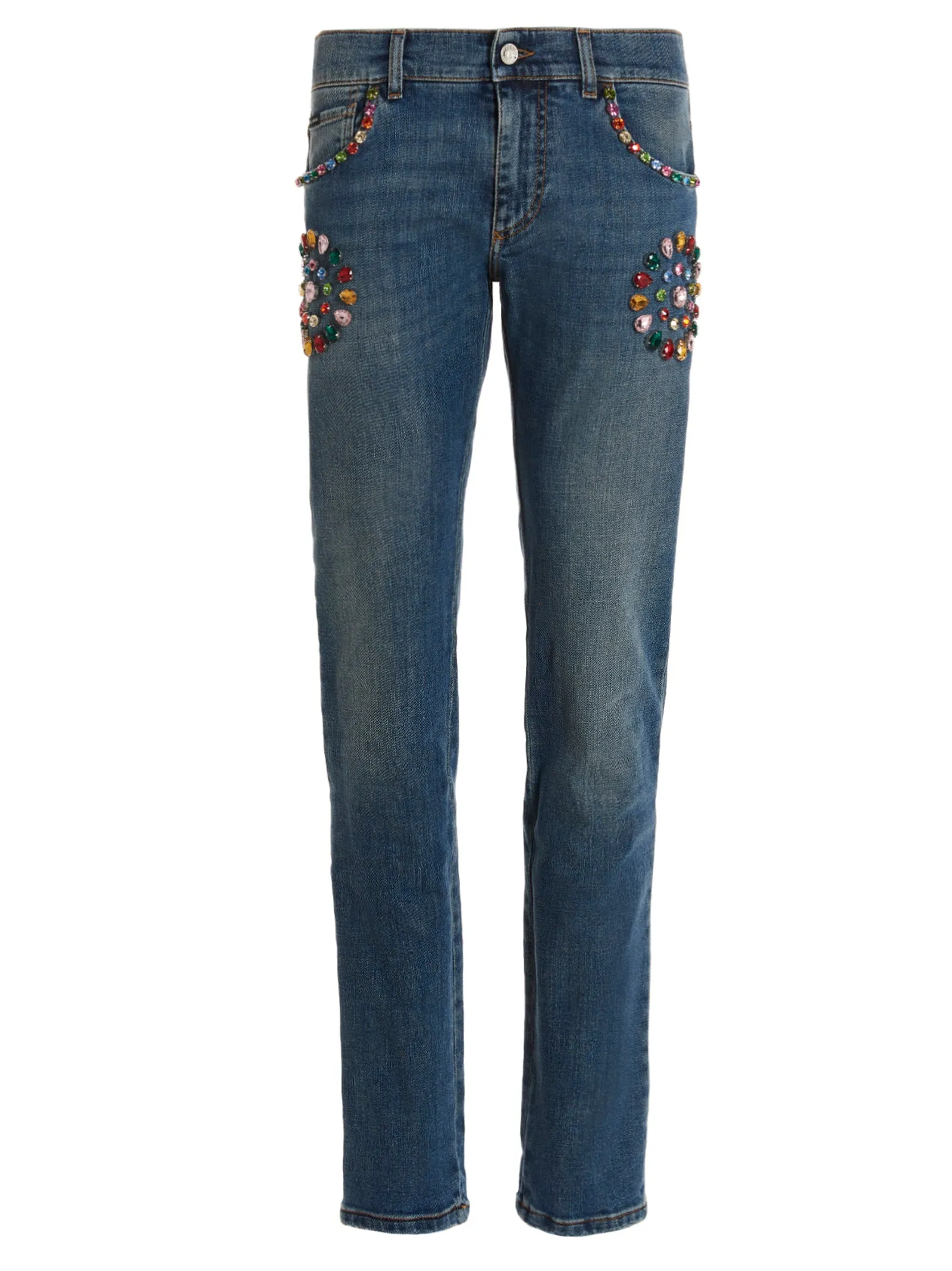 Dolce & Gabbana Embellished Skinny Fit Jeans