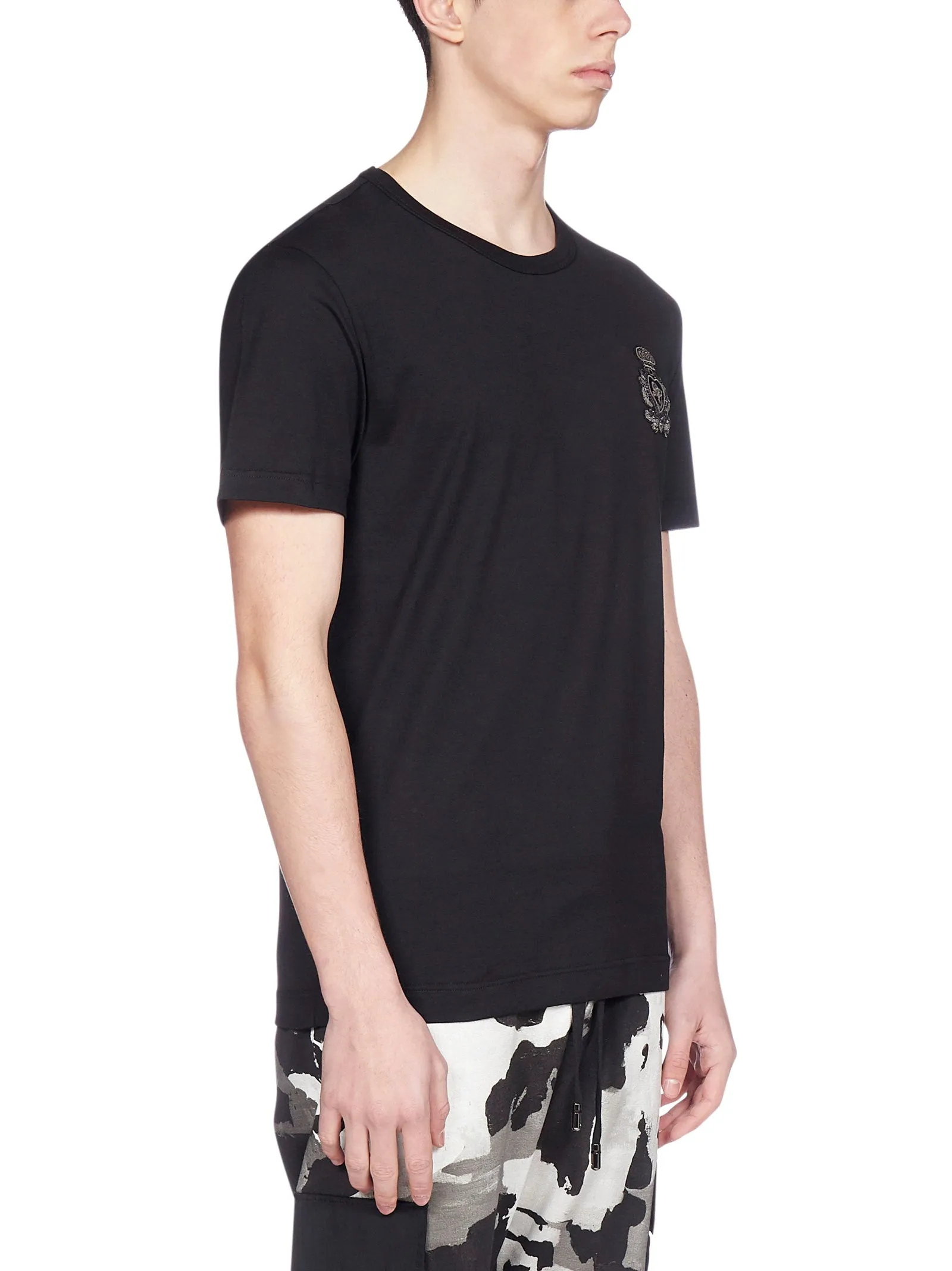 Dolce & Gabbana Embroidered Monogram T-Shirt