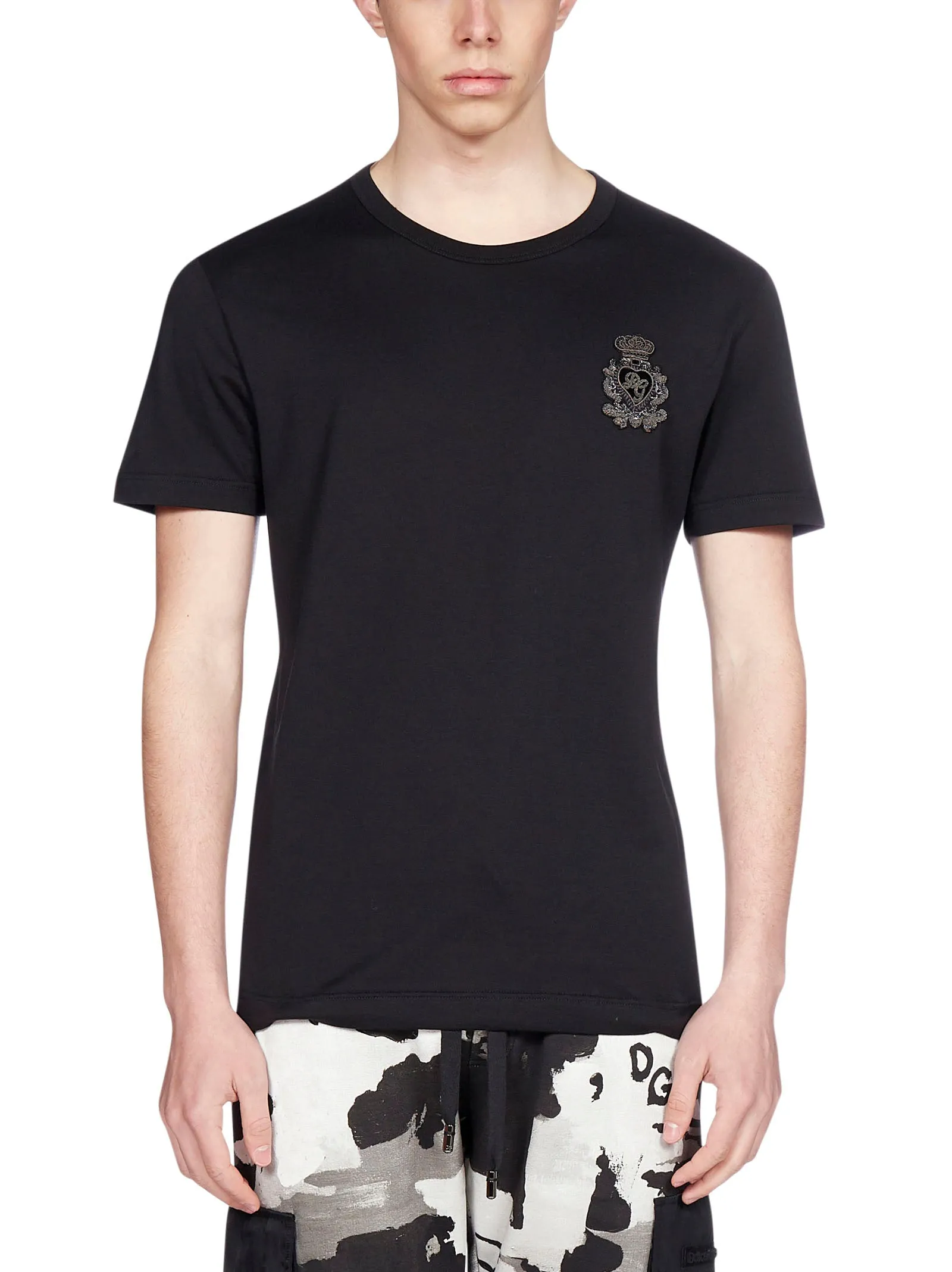 Dolce & Gabbana Embroidered Monogram T-Shirt