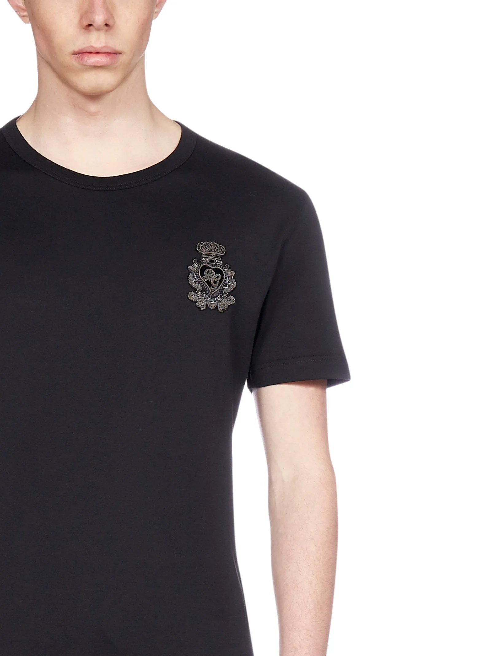 Dolce & Gabbana Embroidered Monogram T-Shirt