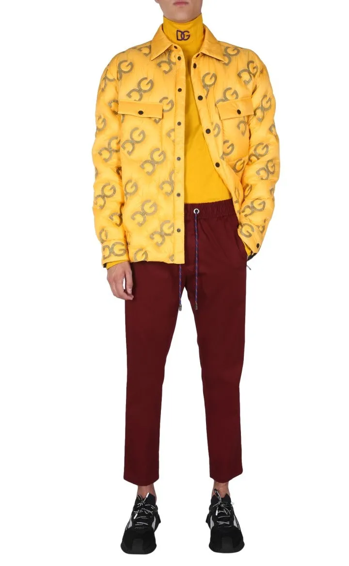 Dolce & Gabbana Fringed-Logo Drawstring Track Pants