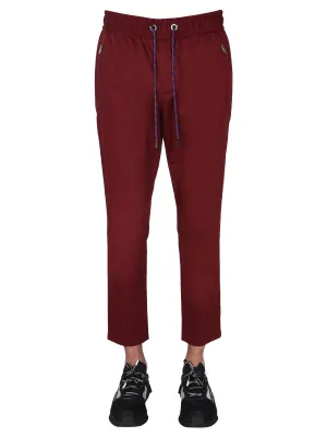 Dolce & Gabbana Fringed-Logo Drawstring Track Pants