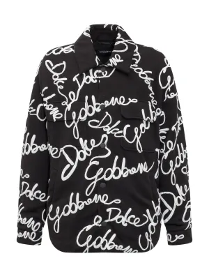 Dolce & Gabbana Graphic-Printed Straight Hem Jacket